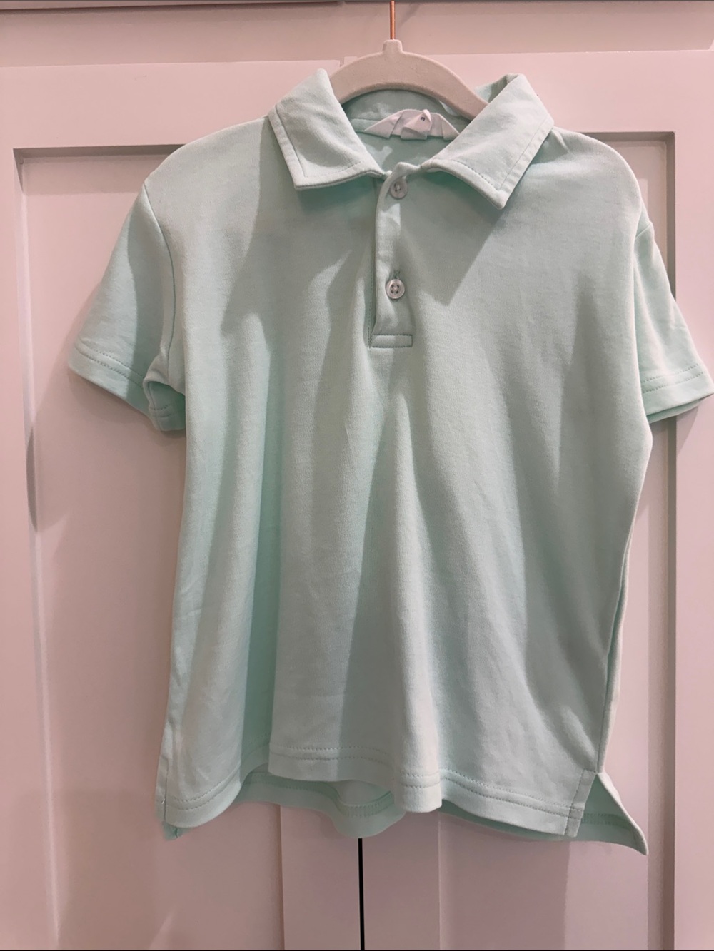 Kids Polo Shirt in Light Mint - Breathable Everyday Top
